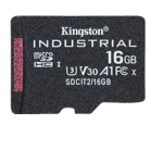 Kingston Industrial - Scheda di memoria flash - 16 GB - A1 / Video Class V30 / UHS-I U3 / Class10 - UHS-I microSDHC
